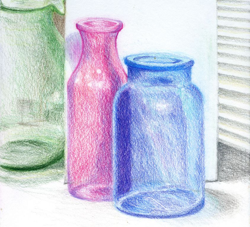Still Life with Glass Jars